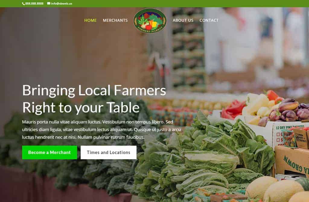 Farmer's Market Website