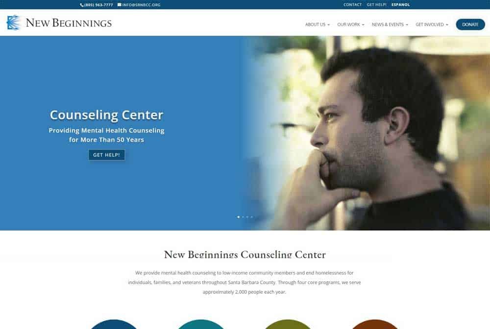 Nonprofit Website: New Beginnings Counseling Center Nonprofit Website: New Beginnings Counseling Center