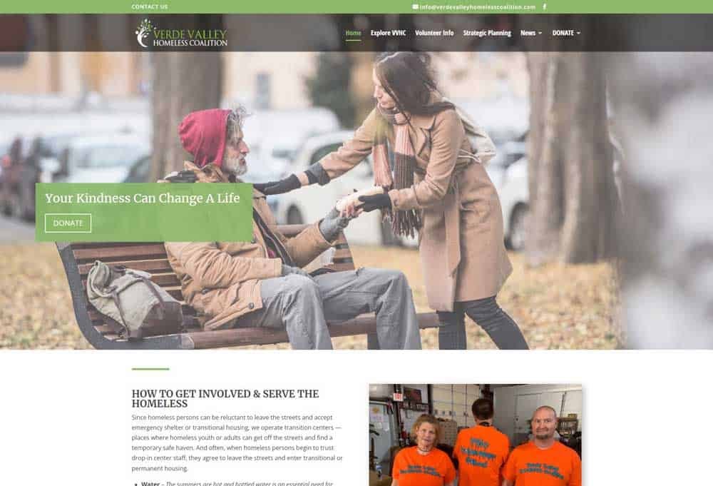 Websites for Nonprofits: Verde Valley Homeless Coalition Websites for Nonprofits: Verde Valley Homeless Coalition