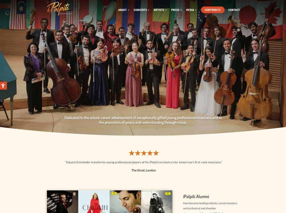 ipalpitifeat Nonprofit website iPalpiti
